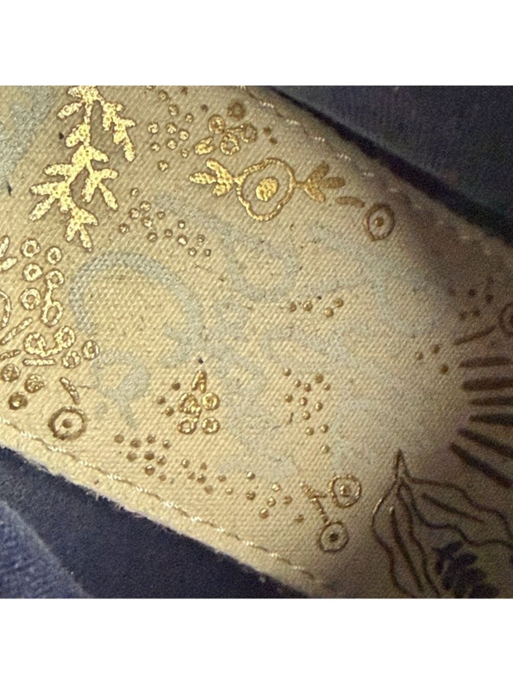 Keds Rifle Paper Company Floral Black Ankle Boots Womens 7.5 Navy Blue Lace Up - Picture 7 of 10